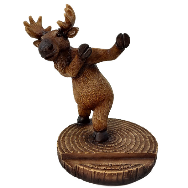 De Leon Collections Peeking Moose Figurine Woodland Forest Rustic